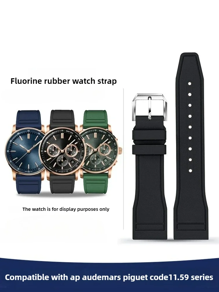 

Подходит для AP Audemars Piguet, ремешок для часов, КОД 11,59, серия 15210 26393, водонепроницаемый ремешок из фторкаучука, аксессуары
