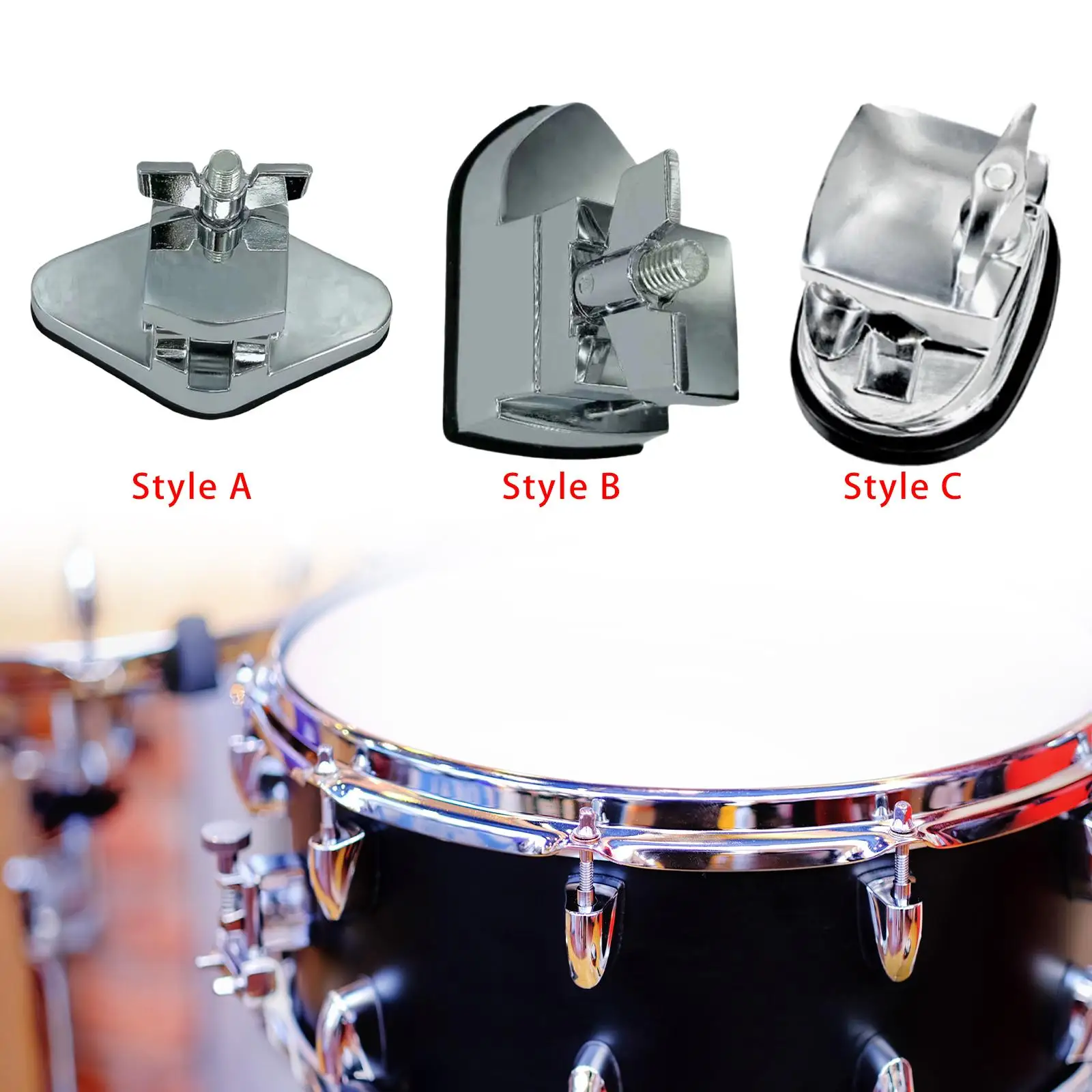 Bass Drum Leg Mount Metal Base Sturdy Universal Professional Practical Parts for Bass Tom Jazz Hardware Holder Base Plate view 3
