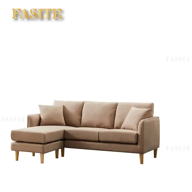 Hot-selling plush L-shaped corner sofa European fabric sofa furniture