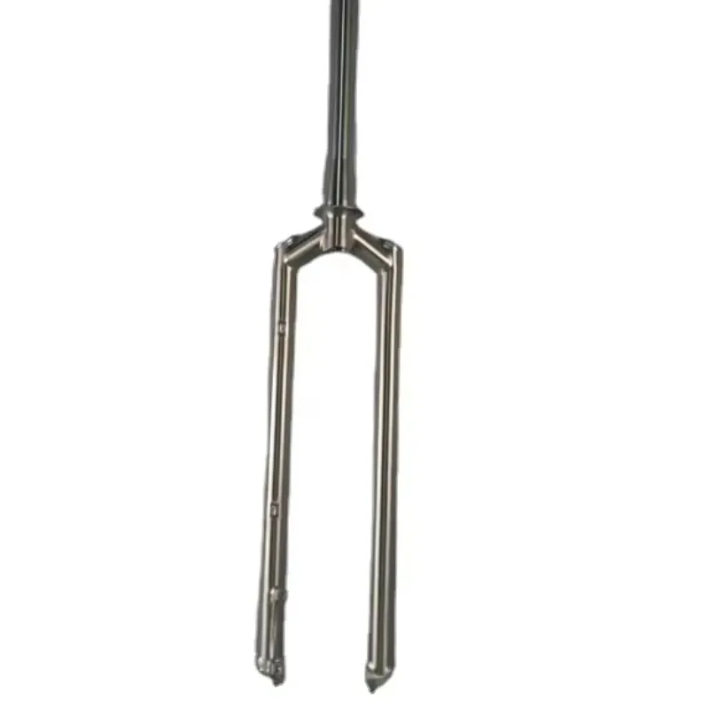 

15-мм сегментированная титановая вилка для горного велосипеда, жесткая передняя вилка для MTB, совместимая с дисковыми тормозами, на сквозной оси, запчасти для велосипедов