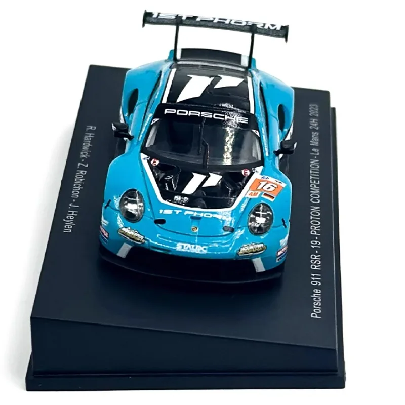 1/64 Spark 911 RSR 2023 24 Horas de Le Mans modelo de liga fundida, decoração para adultos, presente para meninos, brinquedo de férias infantil.