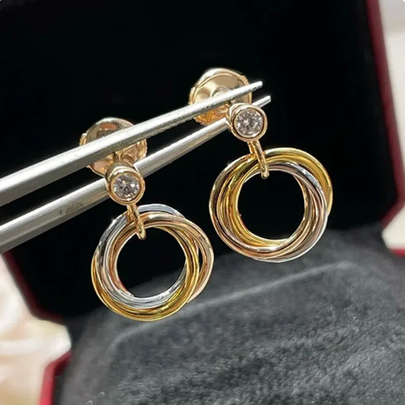 

Женские серьги-гвоздики из серебра 925 пробы, 3 цвета