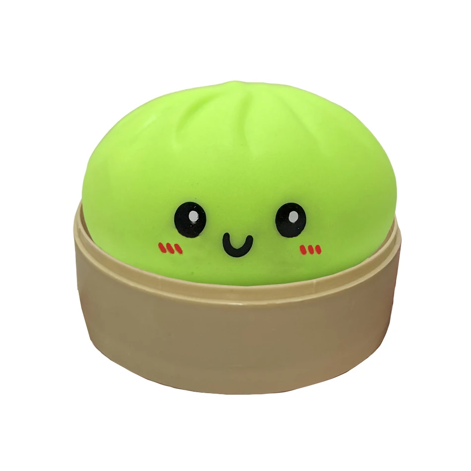 11 Stijlen Realistische Reuze Dumpling Knijp Speelgoed Met Bamboe Stoommandje Zachte Deegbal Decompressie Fidget Speelgoed Grappig Creatief Cadeau