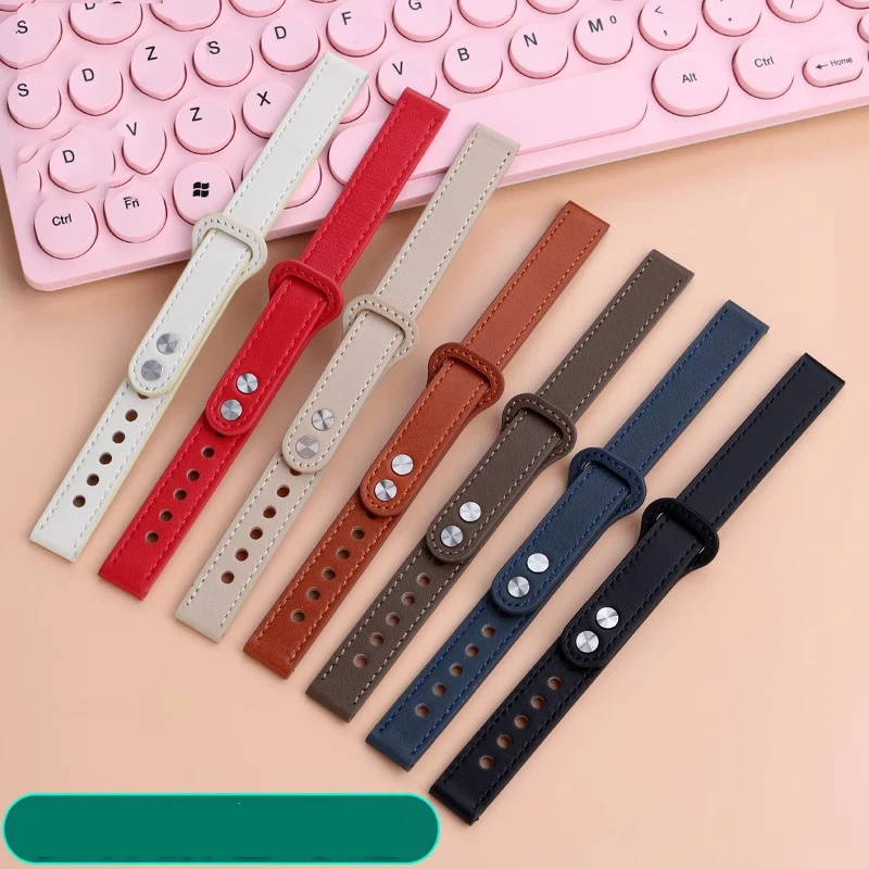 Ремешок из натуральной кожи для нового часов Garmin Lily 2 Girls 14 мм Lily2 Instagram Стиль Модная петля с пряжкой из воловьей кожи Цепочка для часов