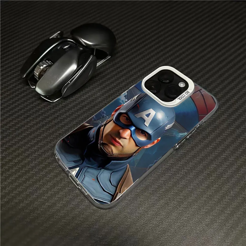 مارفل كابتن أمريكا A55 حافظة لهاتف سامسونج جالاكسي A56 A55 A54 A53 A52 A51 A73 A72 A71 A36 A35 A34 A33 5G غطاء هاتف مقاوم للصدمات