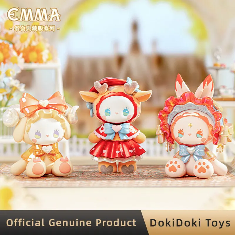 

Коллекционные фигурки Emma Secret Forest Tea Party Series: Загадочные коробки-сюрпризы, милые настольные украшения, модели, игрушки, куклы, подарки