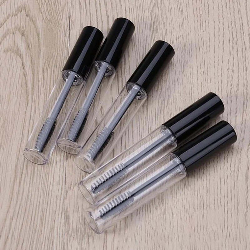 10ml Empty Matte Mascara Tubes Makeup Eyelash Refillable Bottle White Cap Cosmetic Packing Containers Eyebrow Cream Tubes