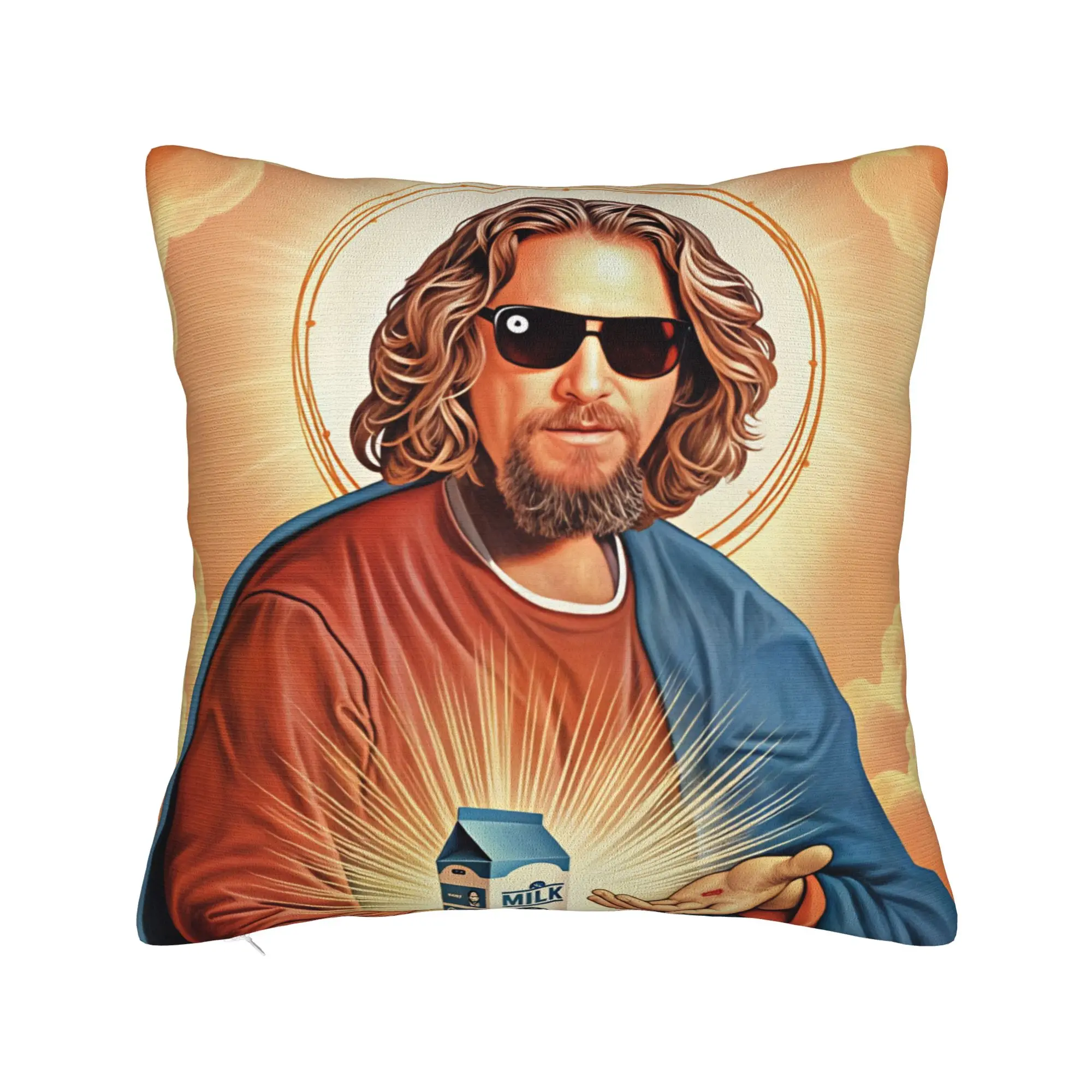 Pillow Cover The Dude Big Lebowski (22)  Funny Pillow Case For Living Room Bed Chair Pillowcases
