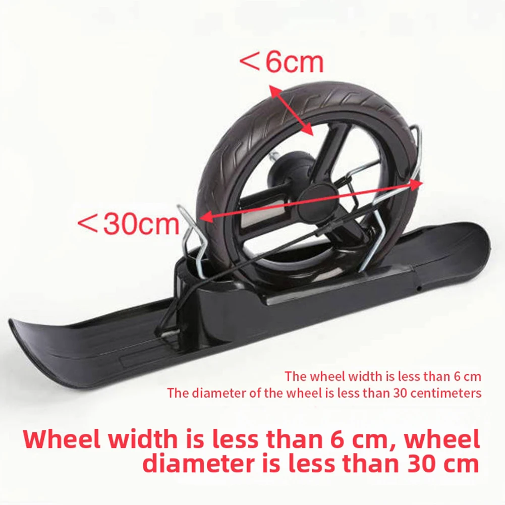 

Snow Sledge Board for Wheelchair Bike Scooter Pet Stroller Lightweight and Compatible with 15cm to 30cm Wheels