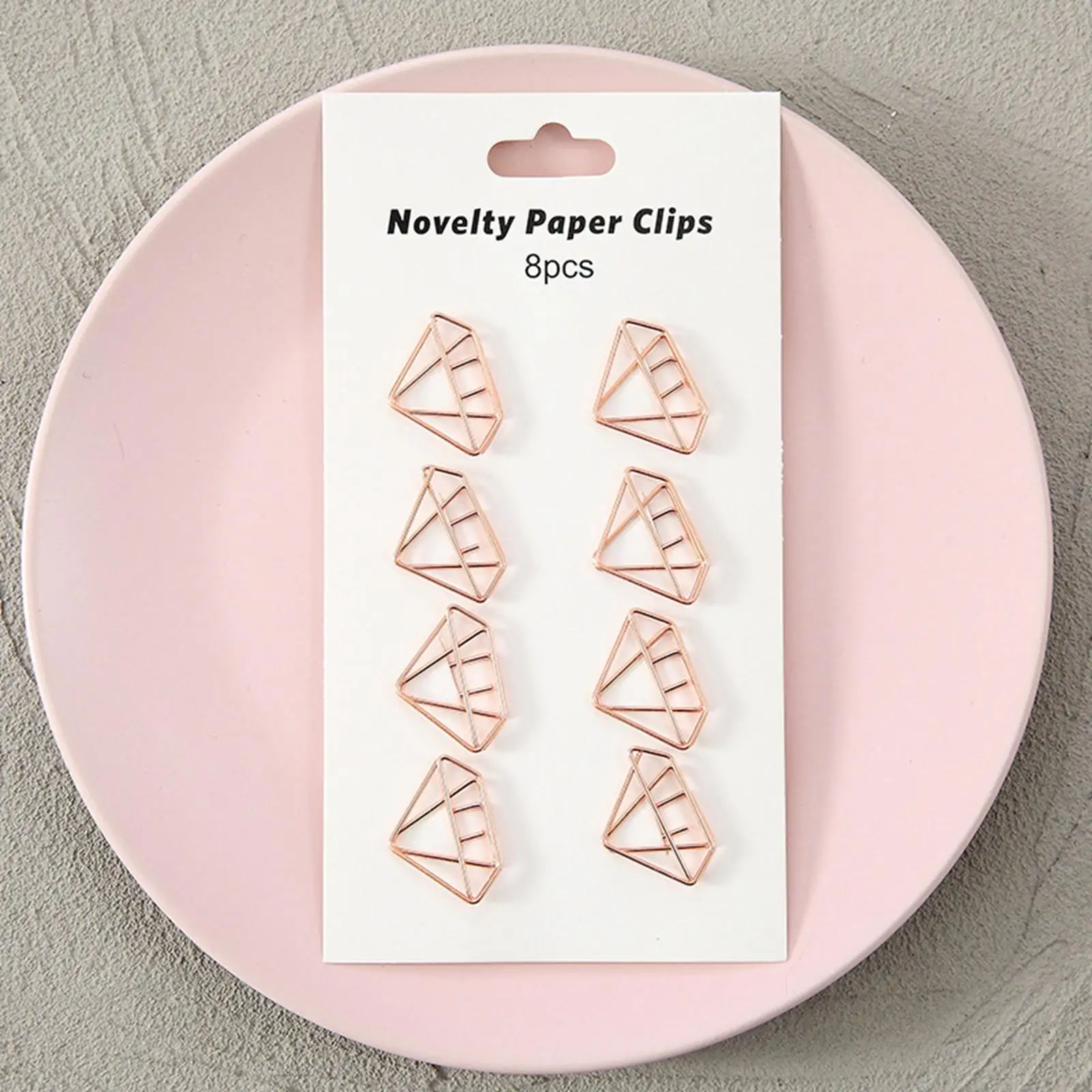 5X 8x Novelty Paper Clips Metal Party Invitation Card Document Organization