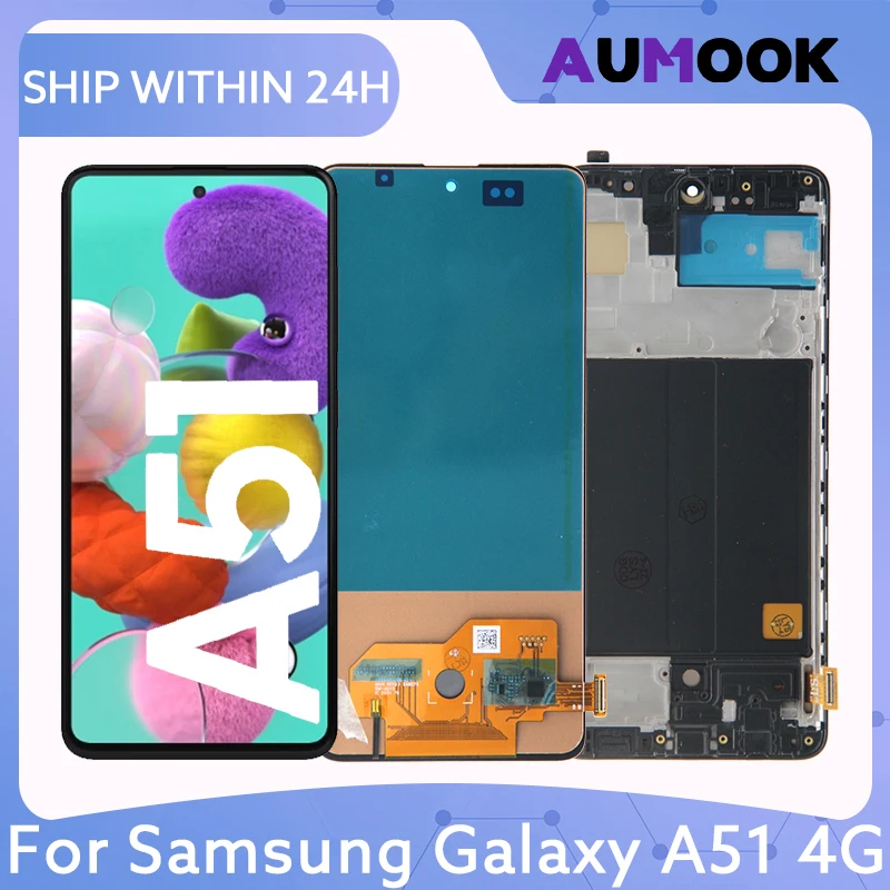 For Samsung Galaxy A51 4G LCD Display A515F A515U A515W AMOLED LCD