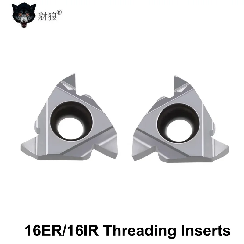 

16ER 16IR A55 A60 Carbide Threading Inserts 0.5 0.75 1.0 1.25 1.5 1.75 2.0 2.5 ISO Hard Alloy Threaded Blade CNC Tools