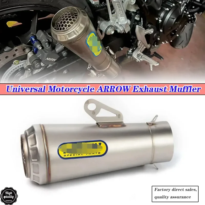 

Universal Motorcycle ARROW Exhaust Muffler DB Killer GP Motocross Escape Silencer For Yamaha R1 R3 R6 CBR1000RR MT07 09 Z1000