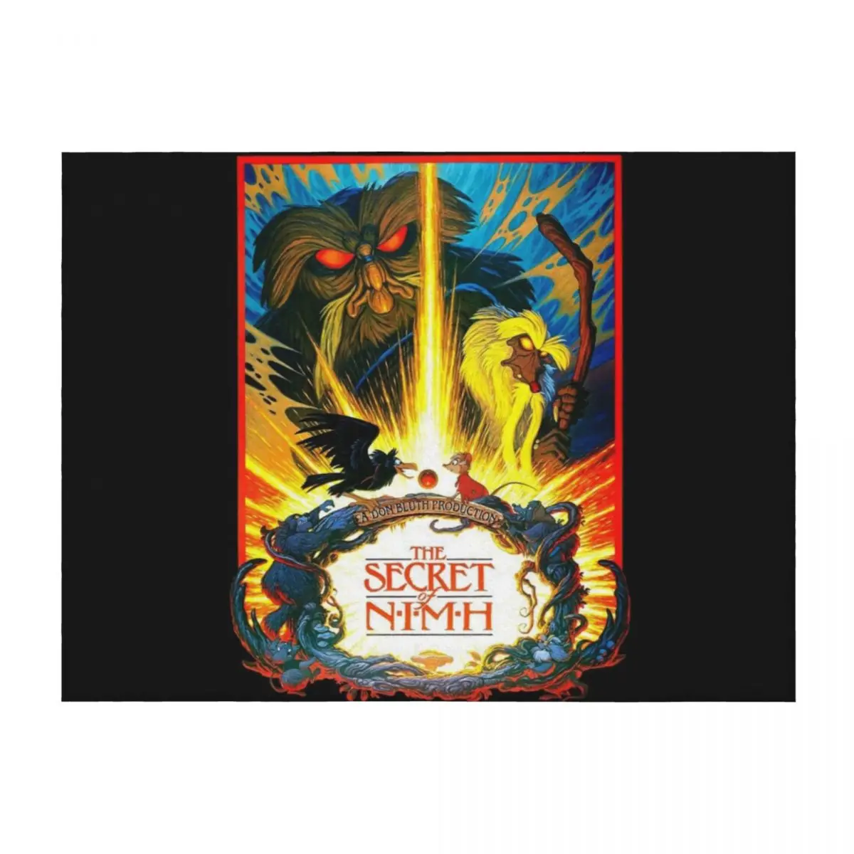 

The Secret of Nimh Throw Blanket wednesday Blankets For Bed Cute Plaid manga Blankets