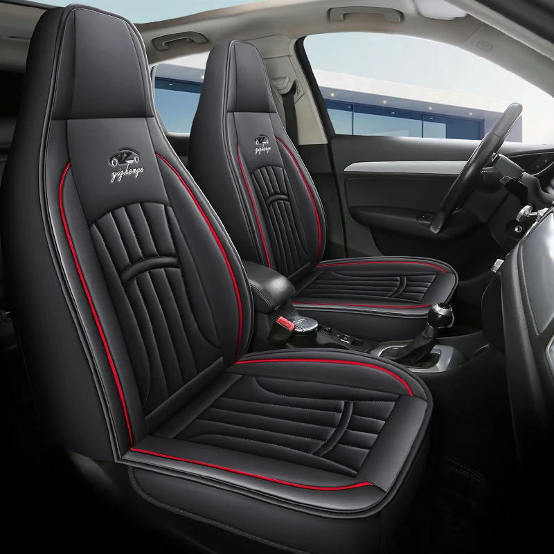 

2Pcs Front Seat Covers for One-Piece Seats, Integrated Design, Fits Most Sport & EV Sport Integrated Front Seats