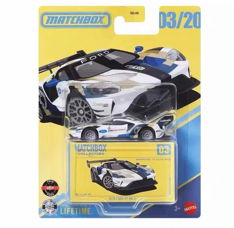 علبة الثقاب الأصلية Gbj48 25e سلسلة جامعي 26/3 فورد فورد جي تي سباق Mk2aloy نموذج سيارة مصبوب هدية عيد ميلاد