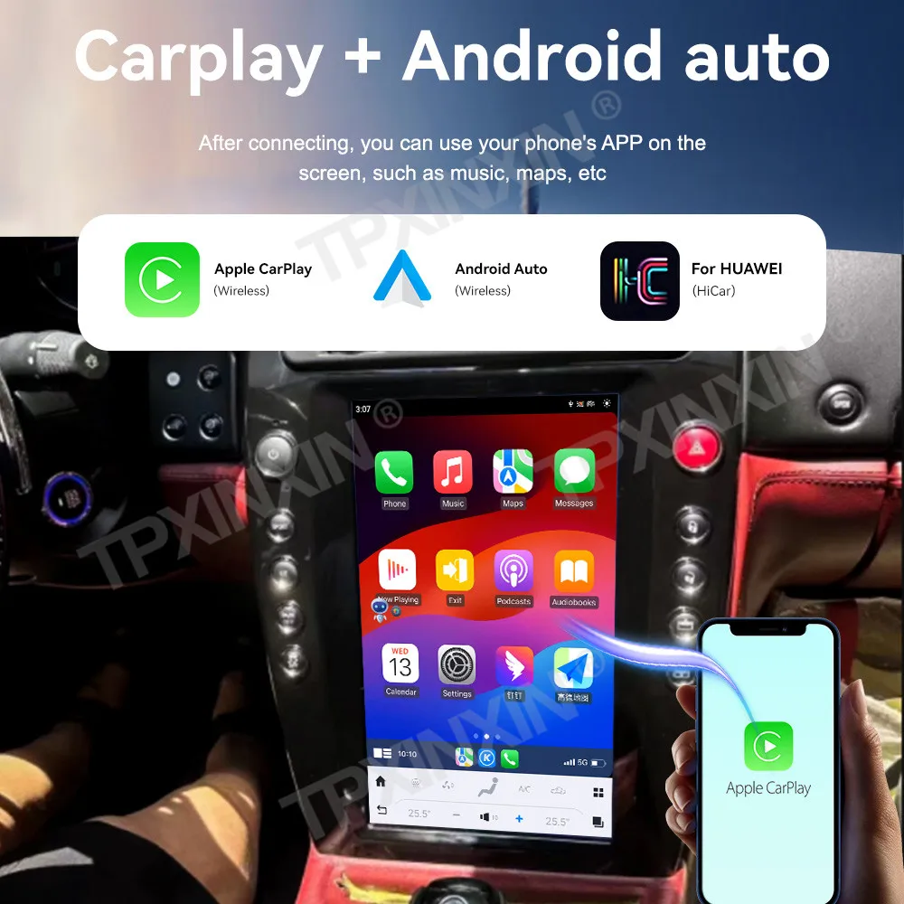 Vertical Screen Car Radio For Maserati Quattroporte 2004-2012 Android GPS Automotive Multimedia Radio Player Stereo Receiver