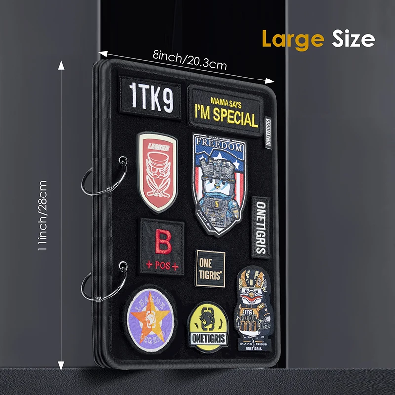 ONETIGRIS Tactical Patch Display Board Patch Holder ID militare pieghevole fai da te Badge Paste Pad Tool Organizer non Include Patch