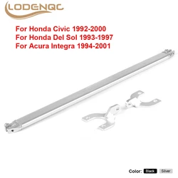 Rear Strut Bar Black for 92-00 Civic EG EK/93-97 Del Sol/94-01 Integra DC2  Black/Sliver LC101525