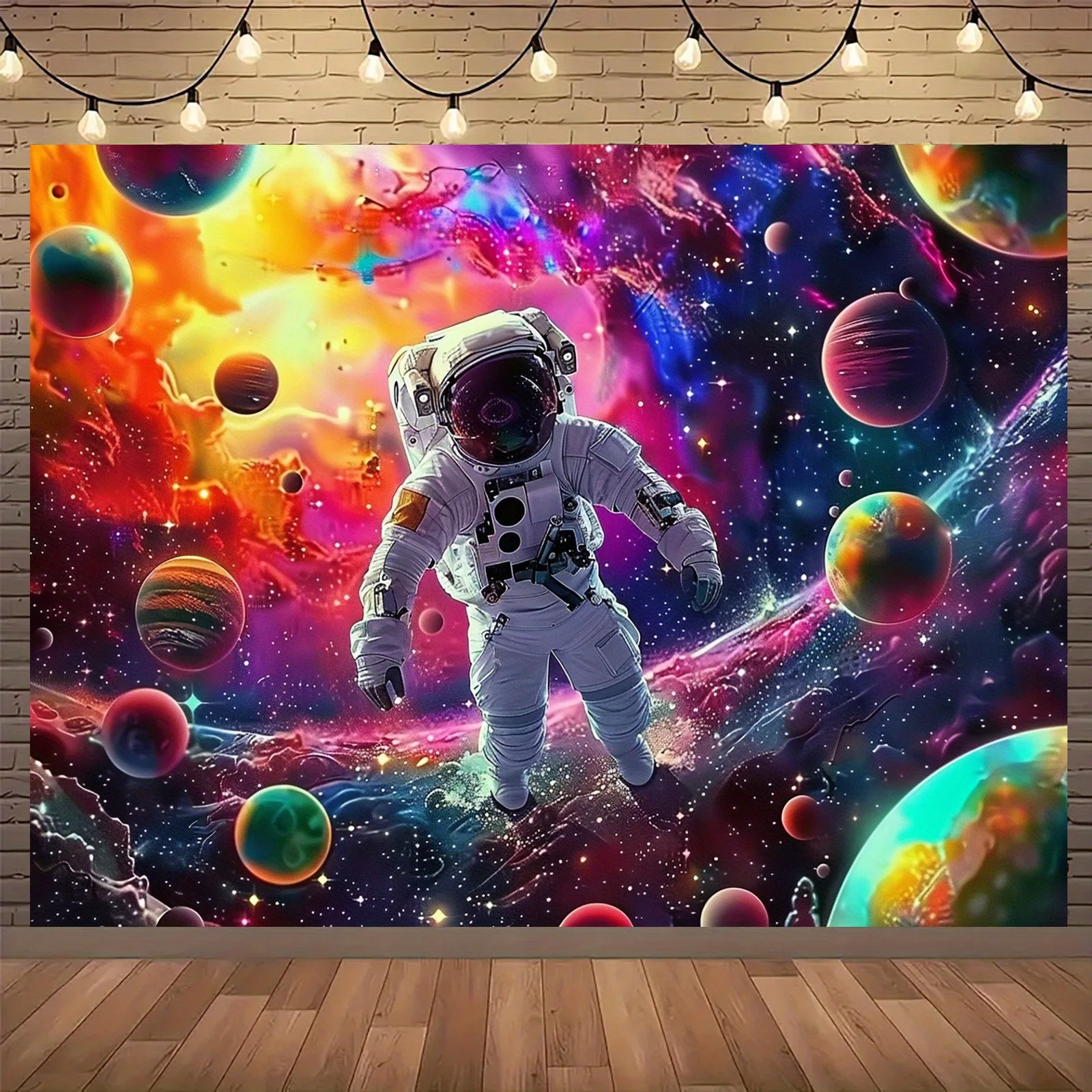 

Player's City Night Scene Fluorescent Tapestry, Upgrade Your SpaceUV tapestry wall hanging bedroom home party decoration