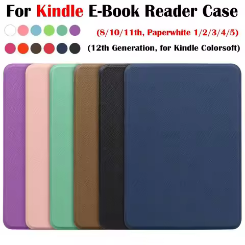 10/11/12th Generation 6 6.8 7 inch e-Reader Case SA568B Auto Sleep/Wake Folio Cover for Kindle Paperwhite 1/2/3/4/5 2024