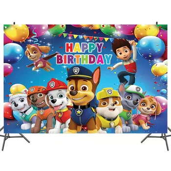 الكعب دورية سكاي Everest موضوع خلفية الديكور للفتيات ، خلفية حفلة عيد ميلاد ، التصوير الفوتوغرافي ، لافتة الكلب الوردي ، استوديو الصور