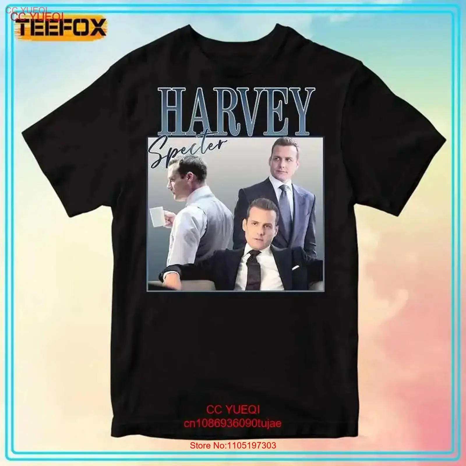 Harvey Specter Suits Movie T Shirt vintage Washed graphic Casual Top For Everyday Wear homme Soft Stretched Versatile