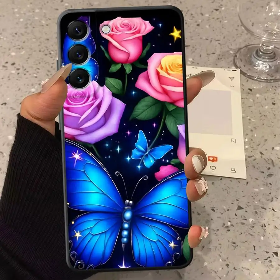 Colorful Flowers Cool Phone Cover Case for Samsung Galaxy A03 A02s A05 A71 A73 A04 A50 A56 A53 A20s A30s A06