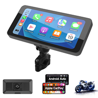6.25 Inch Portable Mototorcycle Wireless Apple Carplay/Android Auto GPS Navigator touch screen