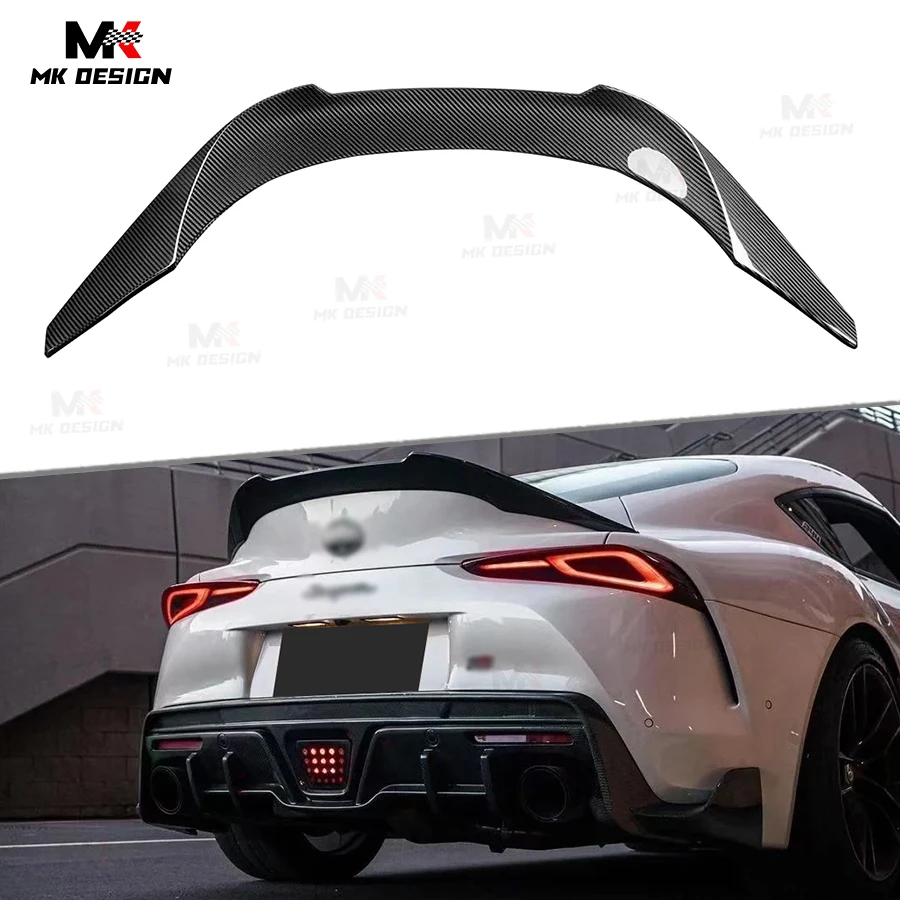 Carbon-Faser V-Style Heckspoiler für Toyota Supra A90 A91 MK5 2019+ Carbon Heckspoiler Flügel Kofferraumlippe Auto-Zubehör