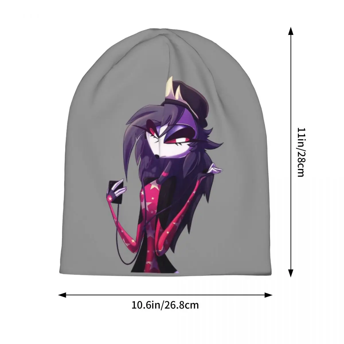 Helluva Boss Skullies Beanies القبعات الدافئة الخريف الشتاء في الهواء الطلق قبعة محبوك قبعات بونيه للرجال النساء الكبار