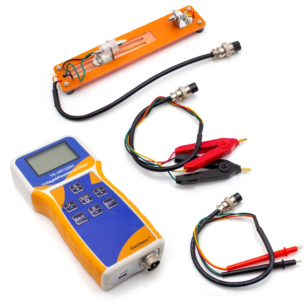

YK-VR1220H Voltage Internal Resistance Meter Rechargable High Precision Battery Tester 0.001mΩ-200Ω 0.0001V±120V MicroUSB