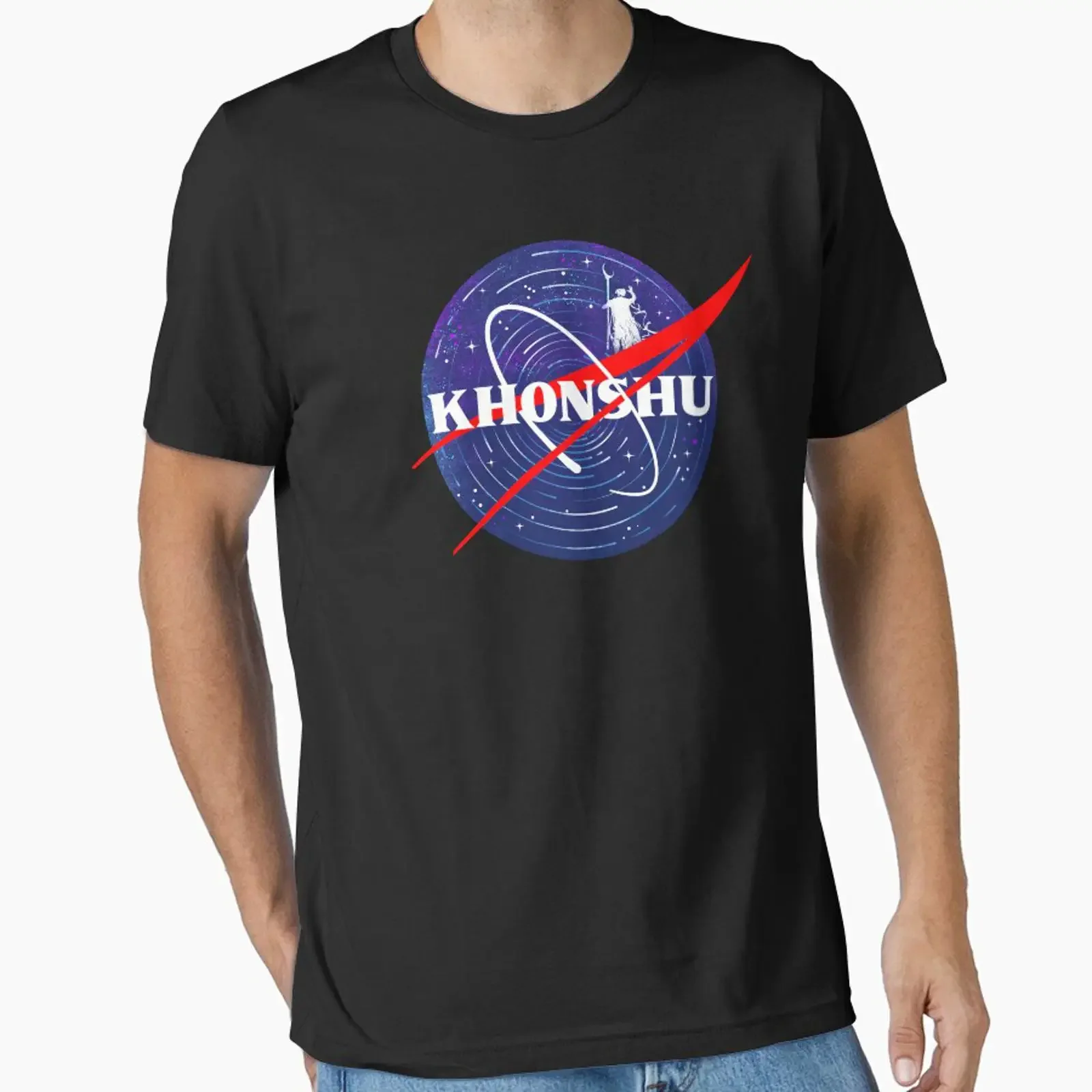 Khonshu Meatball Essential T Shirt vintage Washed Versatile homme Breathable fashion Unisex Slightly Comfortable
