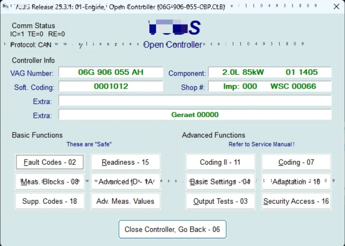 NEW V26.3 UPDATE SOFTWAE VAG-COM OBD2 Scanner HEX Atmega162 STM32F429 V2 Interface FOR VW AUDI Skoda Seat Unlimited VINs 25.12