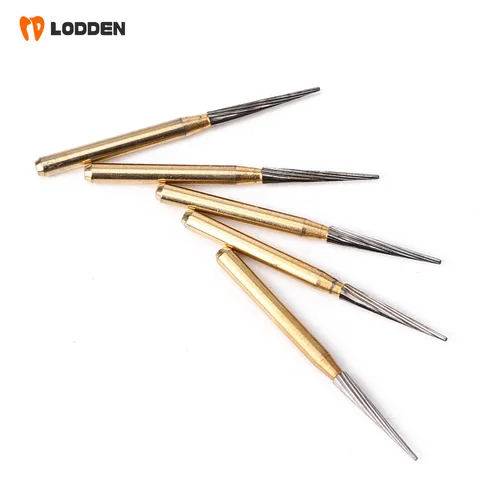 Imagen 2 del producto Fresas para clínica Dental, fresas de carburo para recorte y acabado, vástago FG de 1,6mm, taladros de alta velocidad para herramientas de odontología, 5 unids/lote