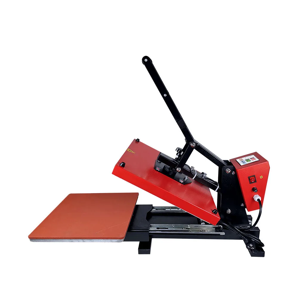 Clamshell Heat Press Machine Slide Out Bed Flat Sublimation for T-shirt