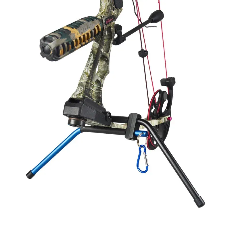 

Archery Compound Bow Stand Metal Holder Rack Removable Bow Stander Bow Support Bracket for Hunting Shooting Hunting Accessories