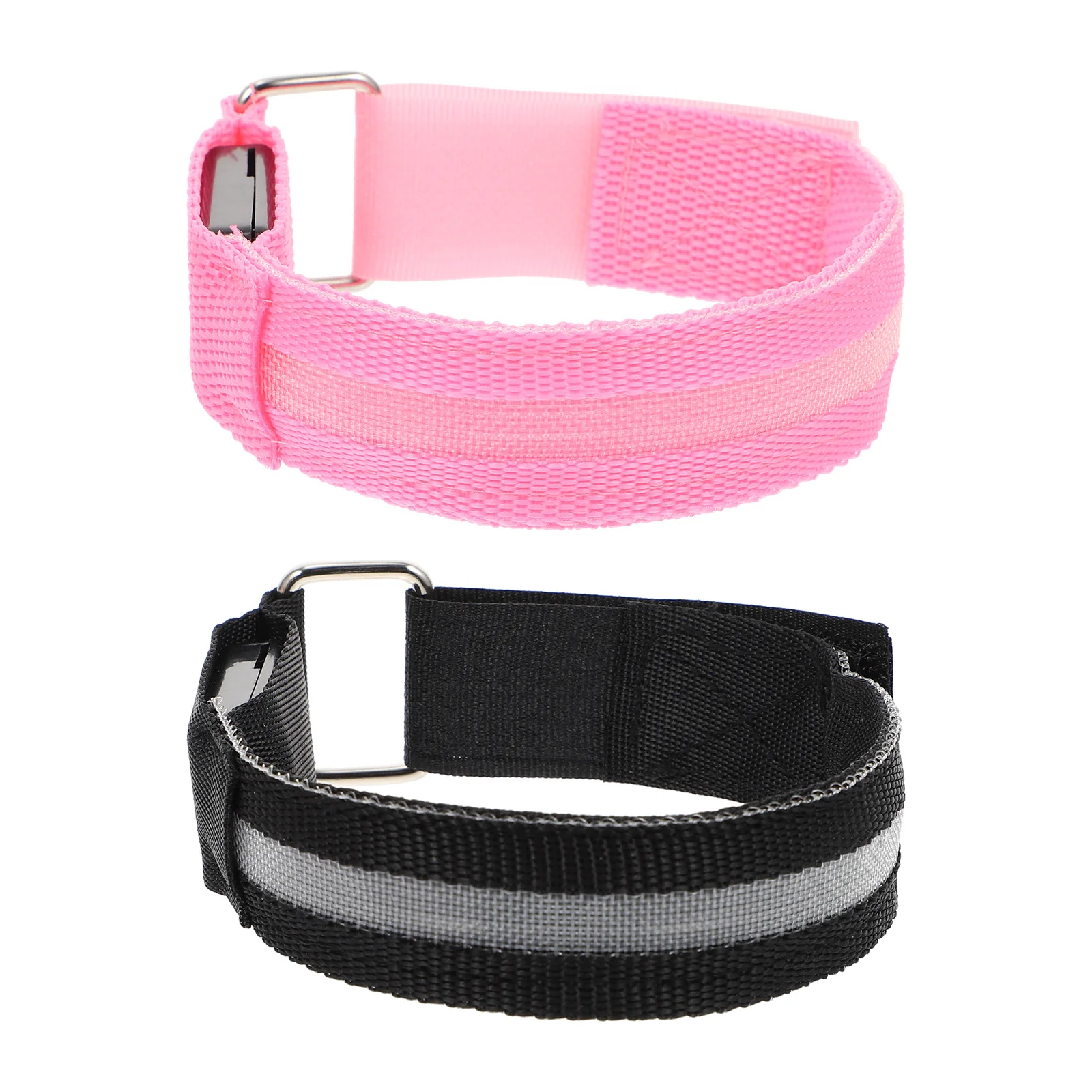 

2Pcs LED Running Wristband Flashing Sports Armband Glowing Bracelet for Night Safety Outdoor Activities LED Flashing Armband