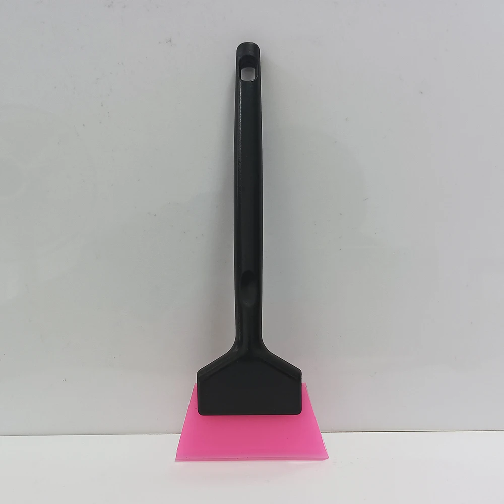 Plastic Long Handle Anti-Slip Car Tint Squeegee Replaceable Soft Rubber Blade PPF Scraper Window Water Cleaning Remover