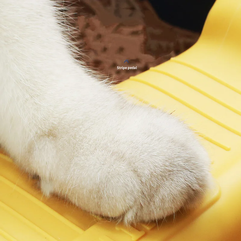 Kotak Kotoran Kucing Semi-tertutup Persediaan Hewan Peliharaan Toilet Kucing Kotak Kotoran Kucing Anti-percikan Batas Tinggi Sekop Kotoran Kucing Besar