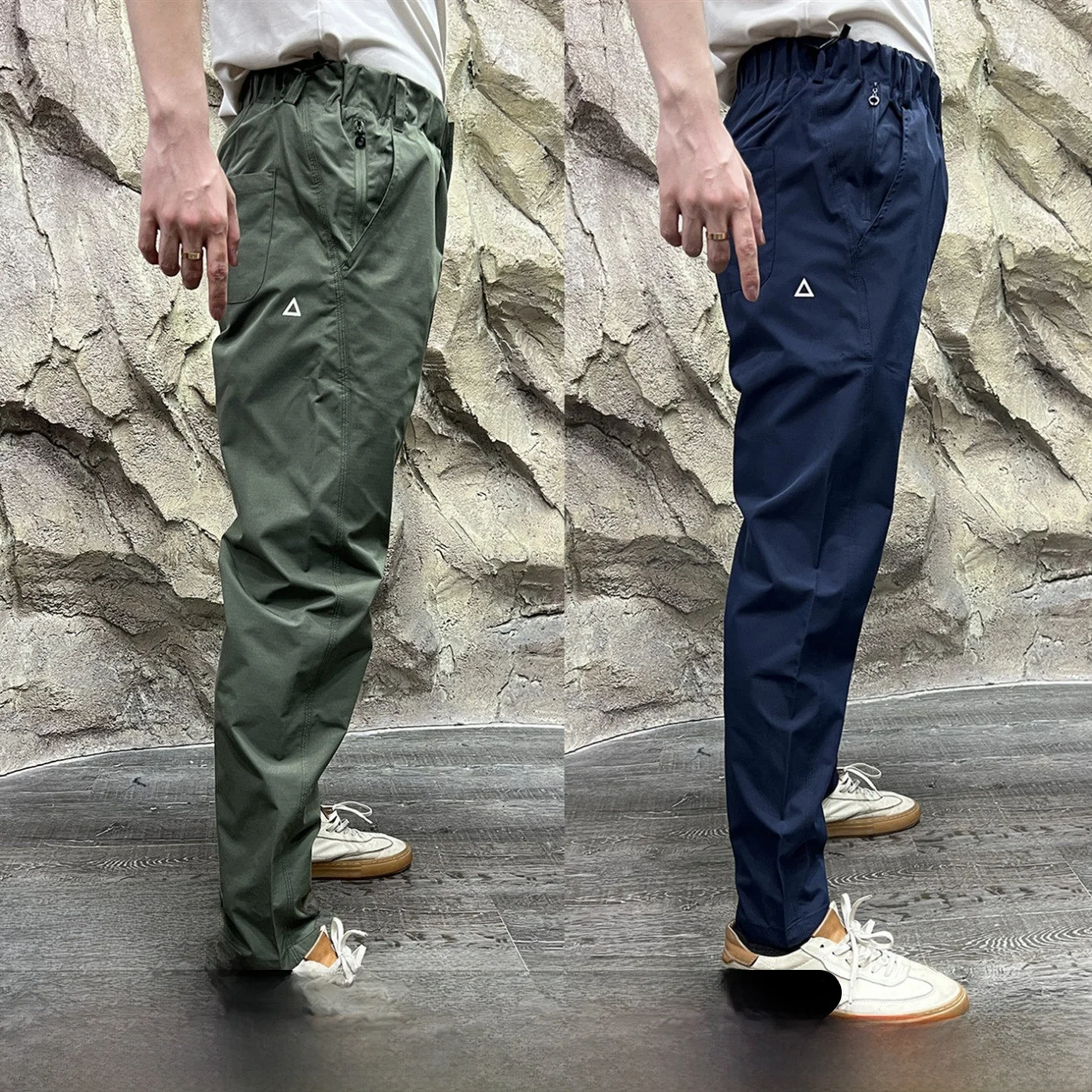 

Outdoor Qui Dry American Sle Men's Casual Pants Straight Leg Polyester Fiber Spring Summer Leisure Trousers