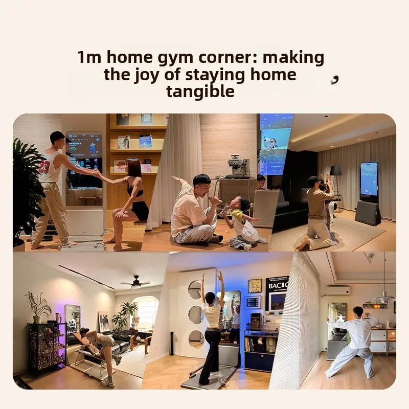 Smart fitness mirror Multifunctional household full body exercise comprehensive trainer Strength station magic mirror