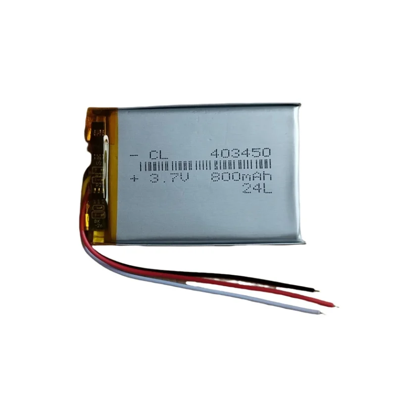 3.7 V 800 mAh Li-Polymeer Vervanging Li Lipo Batterij 403450 JST 2Pin 1.0/1.25/1.5/2.0/2.54mm Connector Voor GPS Camera LED