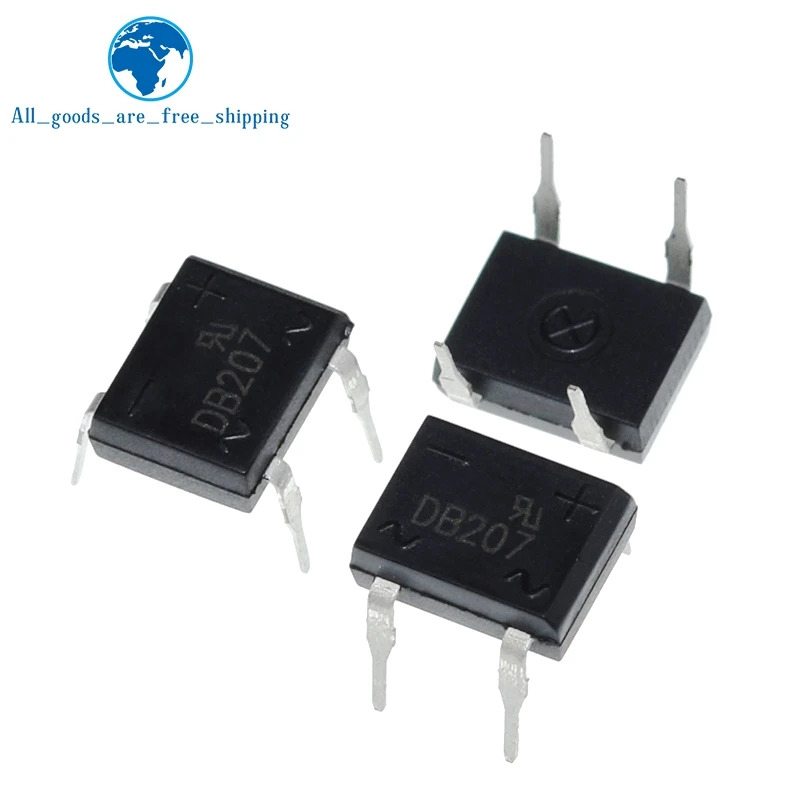 TZT 10/30 unids/lote DB207 DB207S 2A 1000V