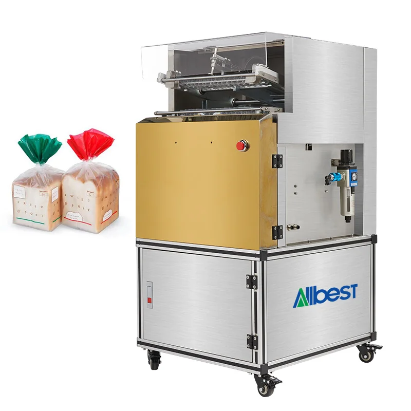 Semi-Automatic Eco-Friendly Mini Candy Bag Twist Tie Machine Bread Bag Tape Sealer for Trade