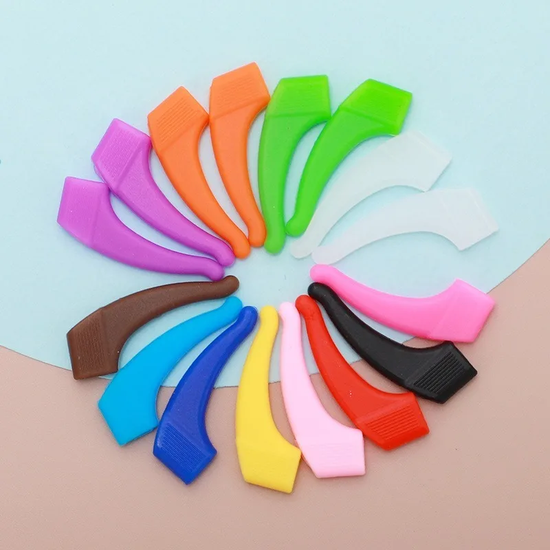 Doing Exercise Anti Slip Ear Hook Silicone Glasses Anti-skid Cover Accessories Glasses Legs Fixed Eyes Anti-drop Holder Cover