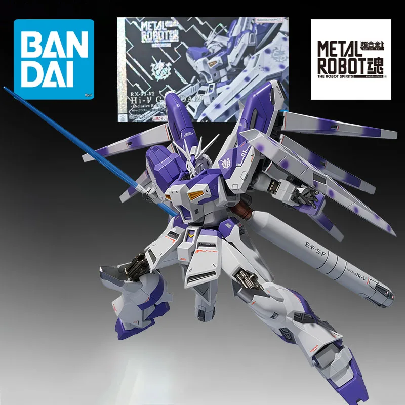

Bandai Genuine METAL ROBOT Anime Figure RX-93- 2 Hi-Nu Gundam 140mm Action Figure Toys for Boys Kids Gift Collectible Model