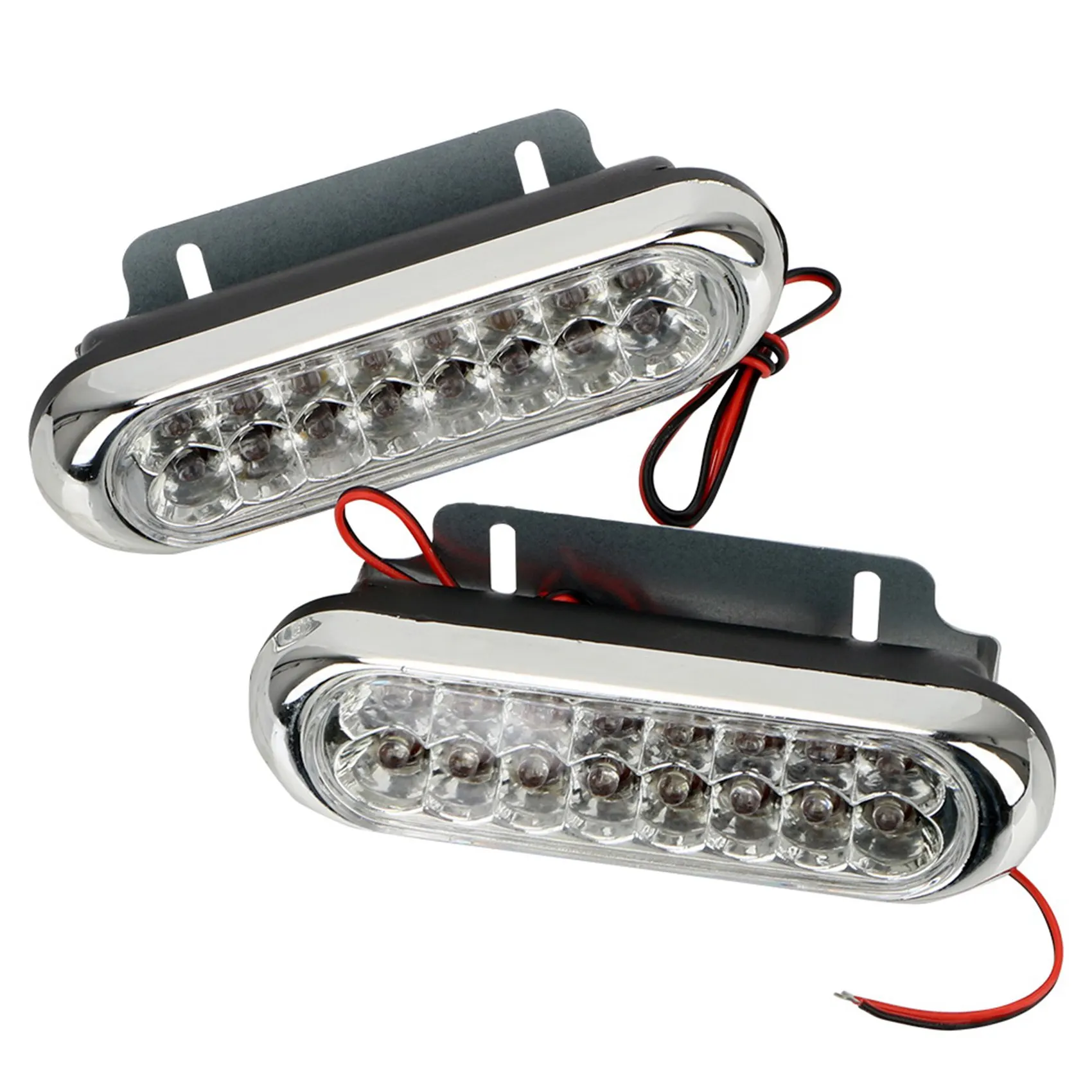 2PCS Car Light 16LED Daytime Running Light Fog White Light DRL Daytime Running Lamp Universal