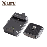 XILETU XQ1 Quick Release Plate Base Tripod Slider Mount Adapter Universal Camera Gimbal Quick Release Clamp Kit for DSLR Cameras