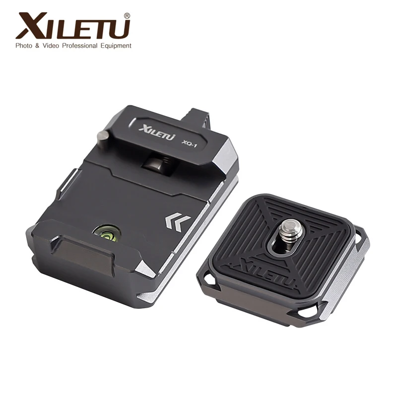 XILETU XQ1 płyta szybkiego uwalniania podstawa statywu suwak adapter do montażu uniwersalny gimbal do aparatu zestaw zacisków szybkiego uwalniania do lustrzanek cyfrowych